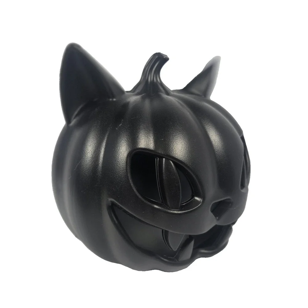 Unbranded Black Cat Pumpkin Halloween Decor 8in Black New LED Jack O Lantern